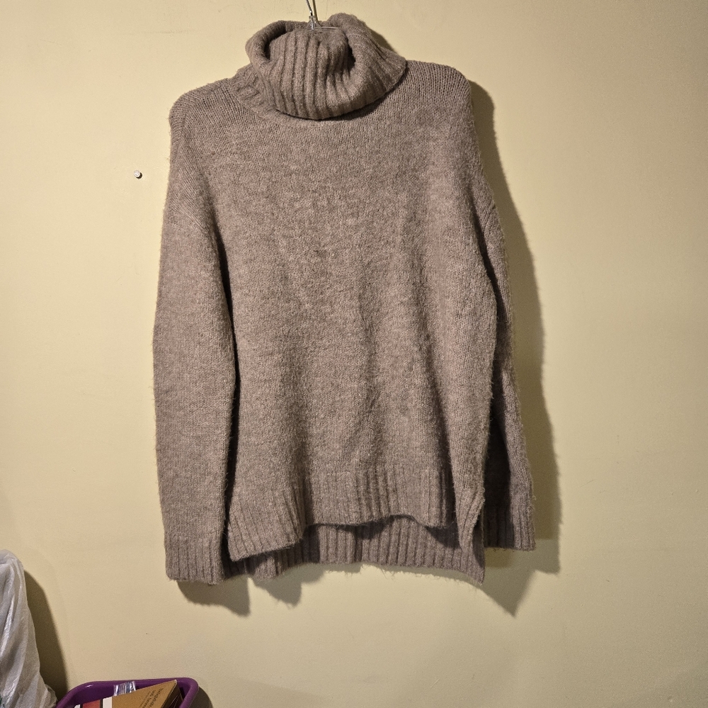 Vici Taupe Turtleneck Sweater